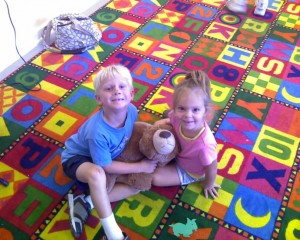 Jake and Tricia at Storytime