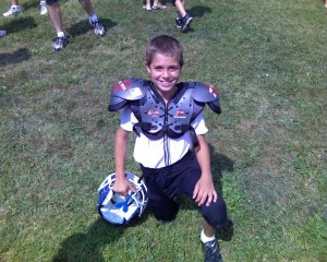 My nephew the football player.