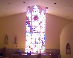 Stained Glass window in  Church