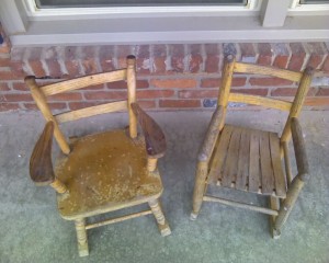 The little rocking chairs
