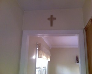 The Cross above my kitchen doorway