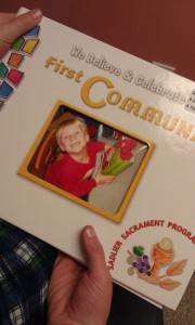 Jake's 1st Communion book