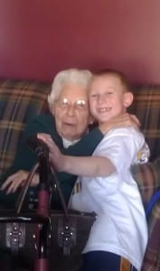 Jake with Great Grandma