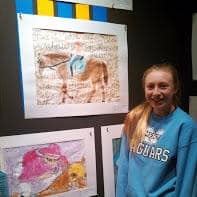 Anna with her Derby Art entry