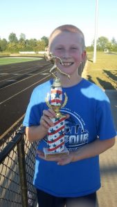 Jake's Cross Country Team won 1st place in this race